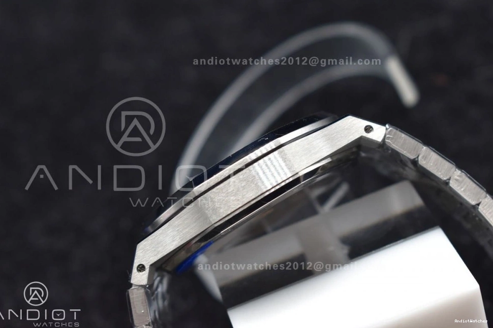 Dial Oak SS 41mm Royal Affordable Textured Clone Best Super on APSF A4302 449 Bracelet Edition SS White 15500 1:1 0504